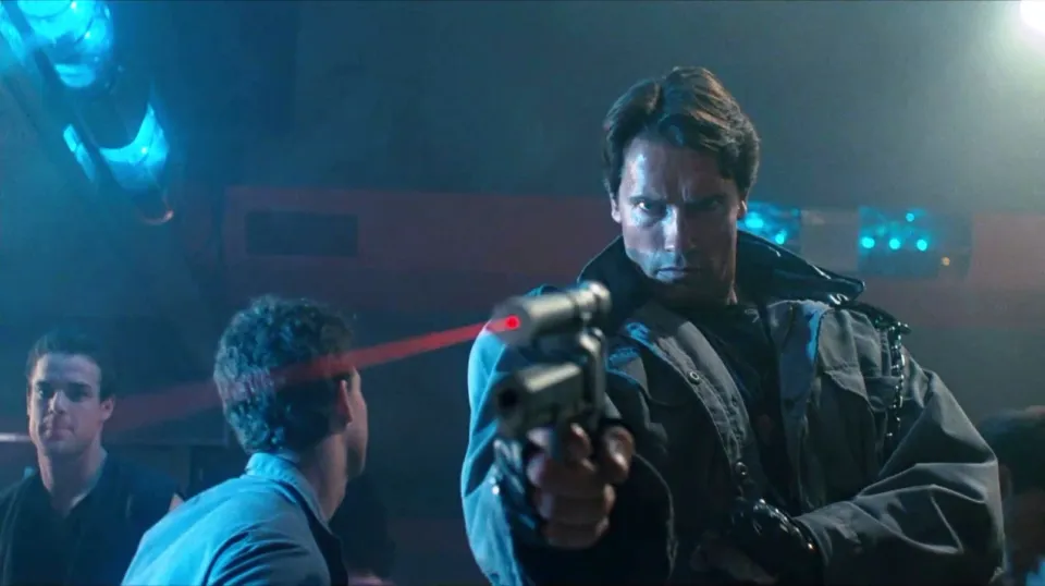 Arnold Schwarzenegger in The Terminator.